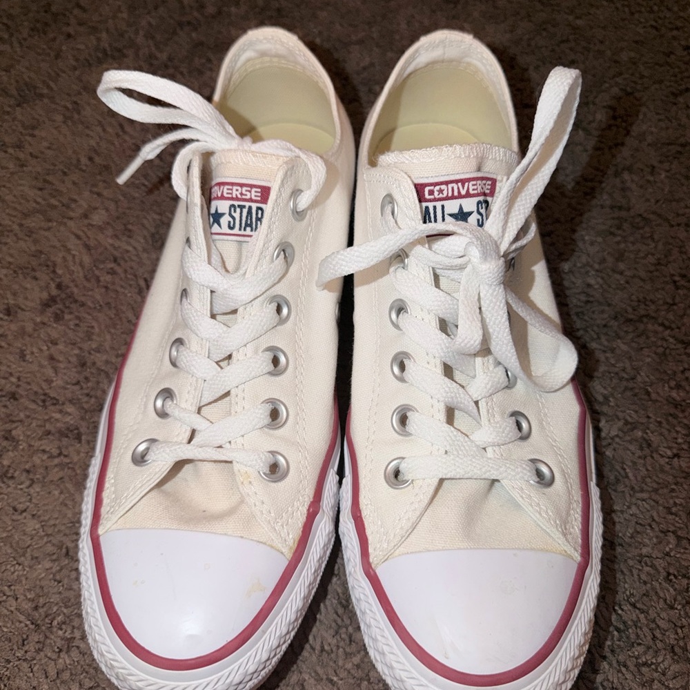 Converse White and Red Sneakers
